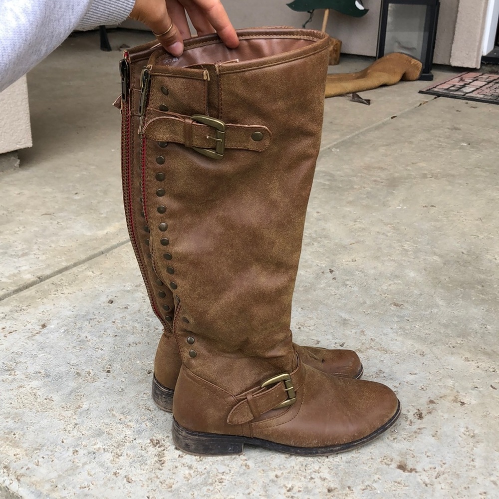 Knee High Tan Boots